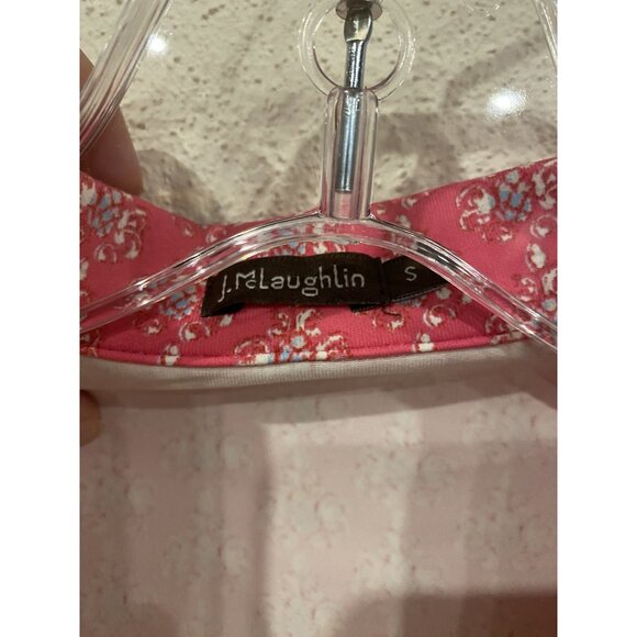 J McLaughlin Dress Womens Small Sleeveless Collared Spandex Floral Summer Casual - Picture 3 of 5